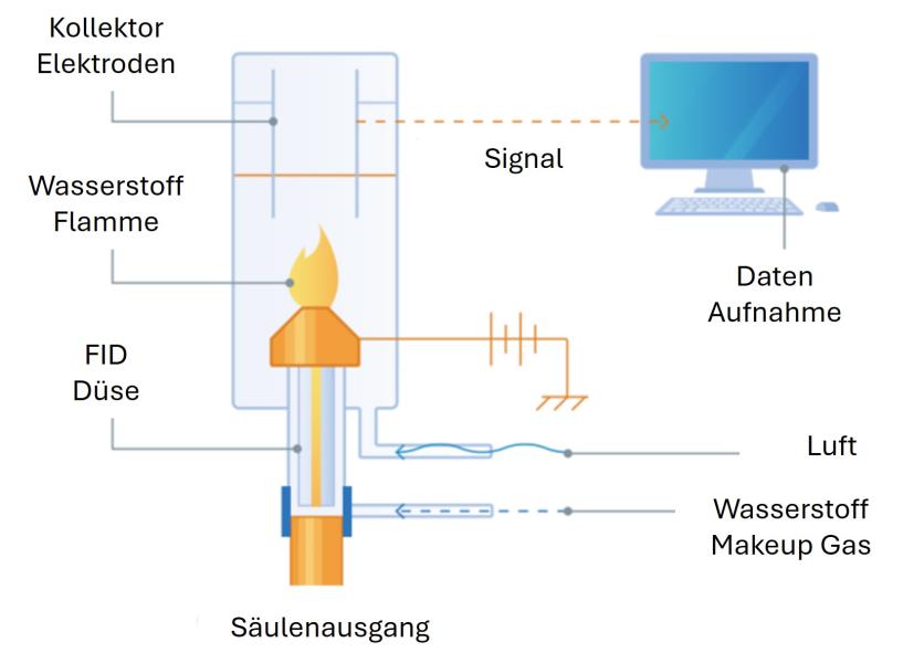 FID Detektor schematisch